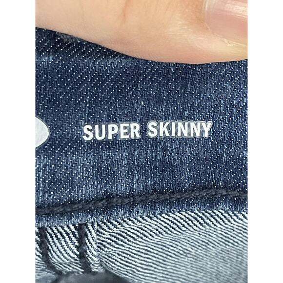 Old Navy Jeans Womens 12 Blue Super Skinny Medium Wash Stretch Denim Pockets - Picture 10 of 13